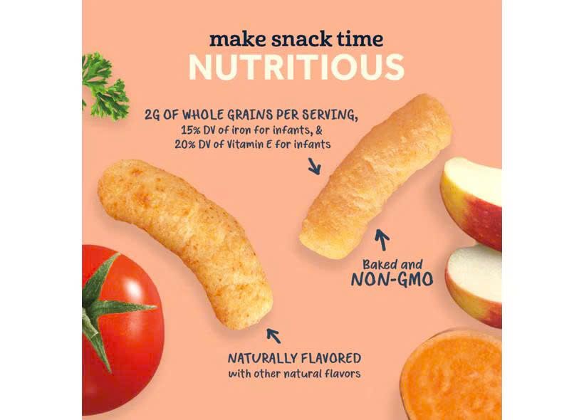 BÁNH ĂN DẶM GERBER LIL’ CRUNCHIES CHO BÉ TỪ 8M+ (42G)