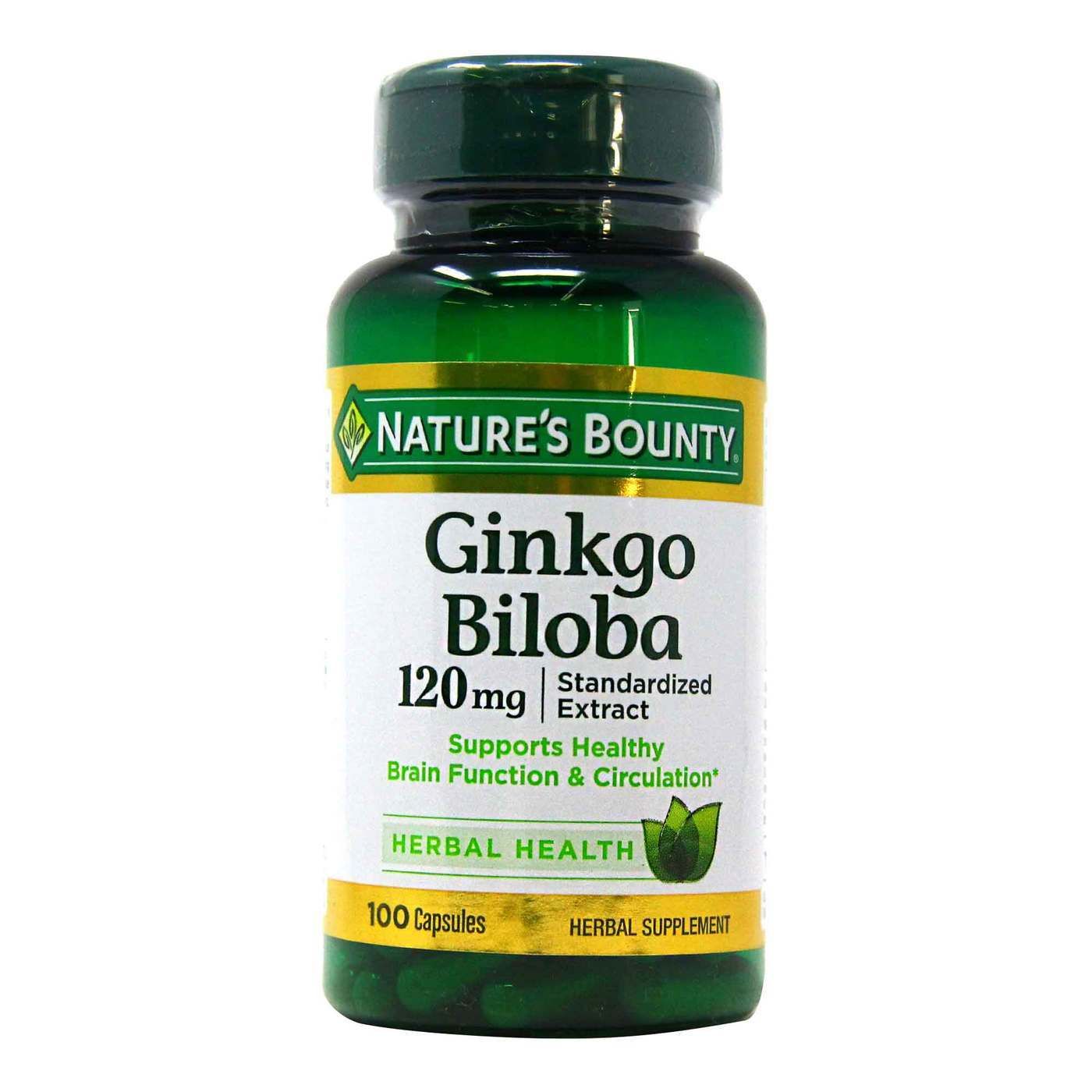 Viên uống bổ não Nature's Bounty Ginkgo Biloba 120mg - 100 viên