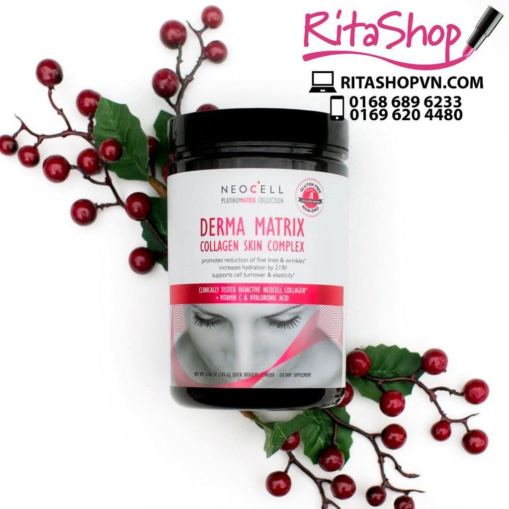 BỘT COLLAGEN DERMA MATRIX GIẢM SỰ CHẢY XỆ, LÀM TRẺ HÓA LÀN DA