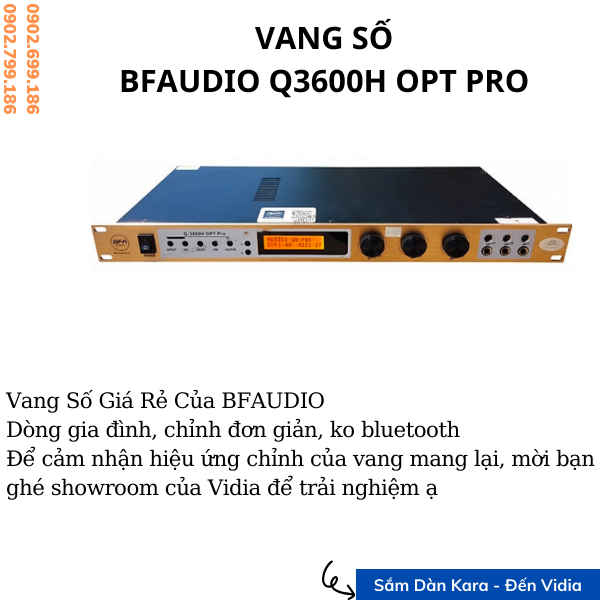 Mixer BFAUDIO PRO Q3600H OPT PRO