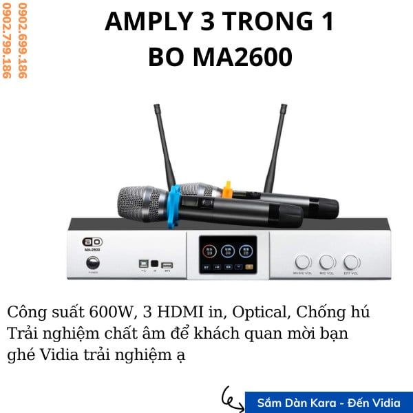 Amply 3 Trong 1 BO MA2600