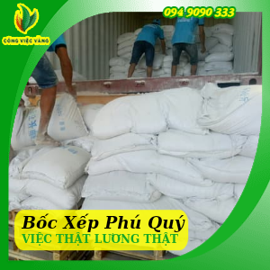 CT TNHH Phú Quý Tuyển 05 LĐPT Bốc Xếp Bột Mì Thu Nhập 8 - 11 Triệu