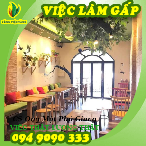 Quán Cà Phê Kem Tuyển 02 Nhân Viên Phục Vụ Thu Nhập 5Tr – 8Tr