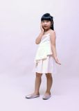  Đầm peplum m1 trắng bé gái - DTG045 
