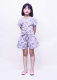  Bộ quần áo bé gái cột lai cotton ống loe - GBZ004 