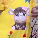  Bộ áo dài bé gái hoạt hình chibi - GAD020 