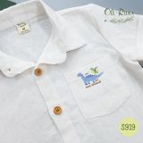  Áo sơ mi trắng nhiều hình Oli River - S919 - 1 - OSM001 