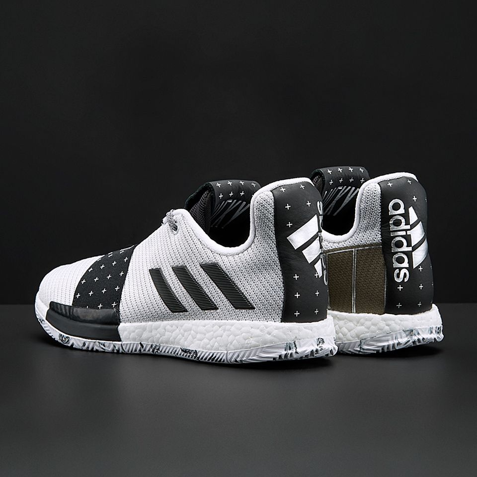 adidas Harden 3 White Black Grey