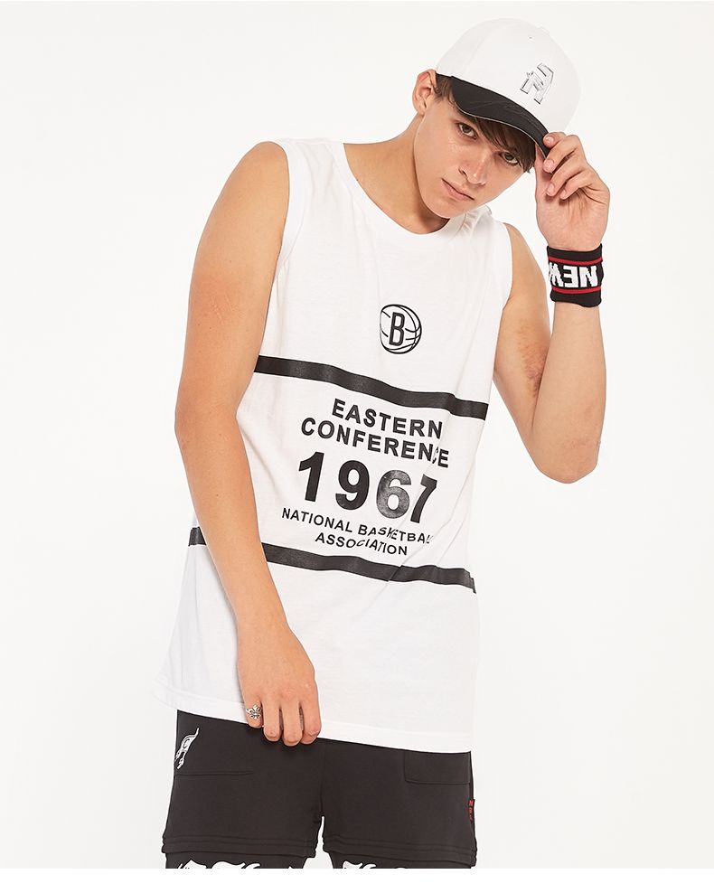 NBA Team White Mesh Jersey Tank Top by UNK NBA (Real/New)