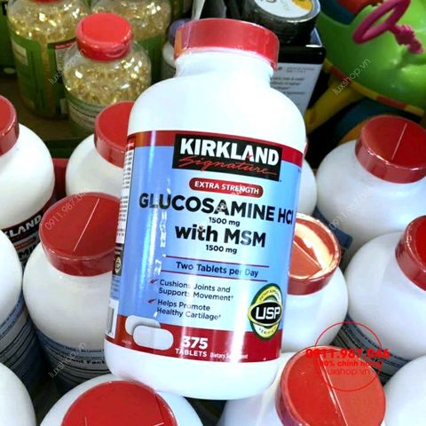 THỰC PHẨM BỔ SUNG CHO XƯƠNG KHỚP KIRKLAND GLUCOSAMINE 1500MG 375 VIÊN