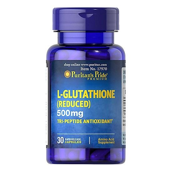 THỰC PHẨM BỔ SUNG TRẮNG DA, TĂNG CƯỜNG HỆ MIỄN DỊCH PURITAN'S PRIDE PREMIUM L-GLUTATHIONE 500M