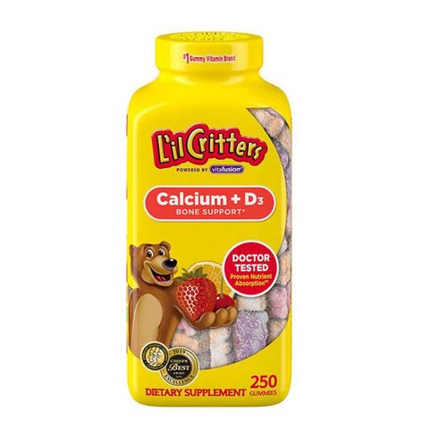 THỰC PHẨM BỔ SUNG VITAMIN TRẺ EM L'IL LIL CRITTERS CALCIUM + D3 250 VIÊN