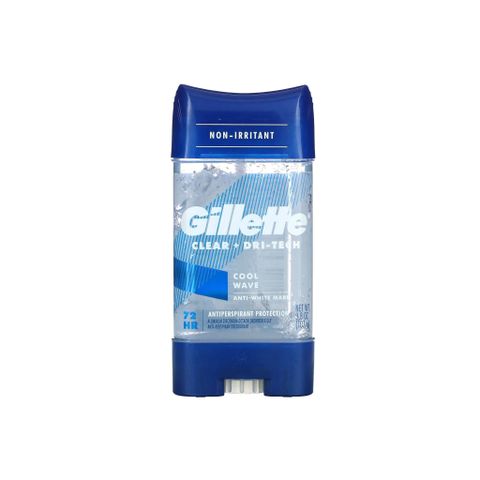 LĂN KHỬ MÙI NAM GILLETTE CLEAR + DRI TECH COOL WAVE 72 HOURS NGĂN MÙI VÀ KHÔ THOÁNG LÂU 108G