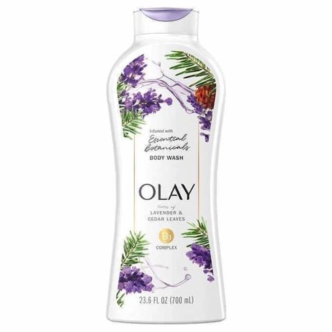 SỮA TẮM OLAY INFUSED WITH ESSENTIA BOTANICALS B3 COMPLEX MÙI LÁ TUYẾT TÙNG VÀ HOA OẢI HƯƠNG 700ML