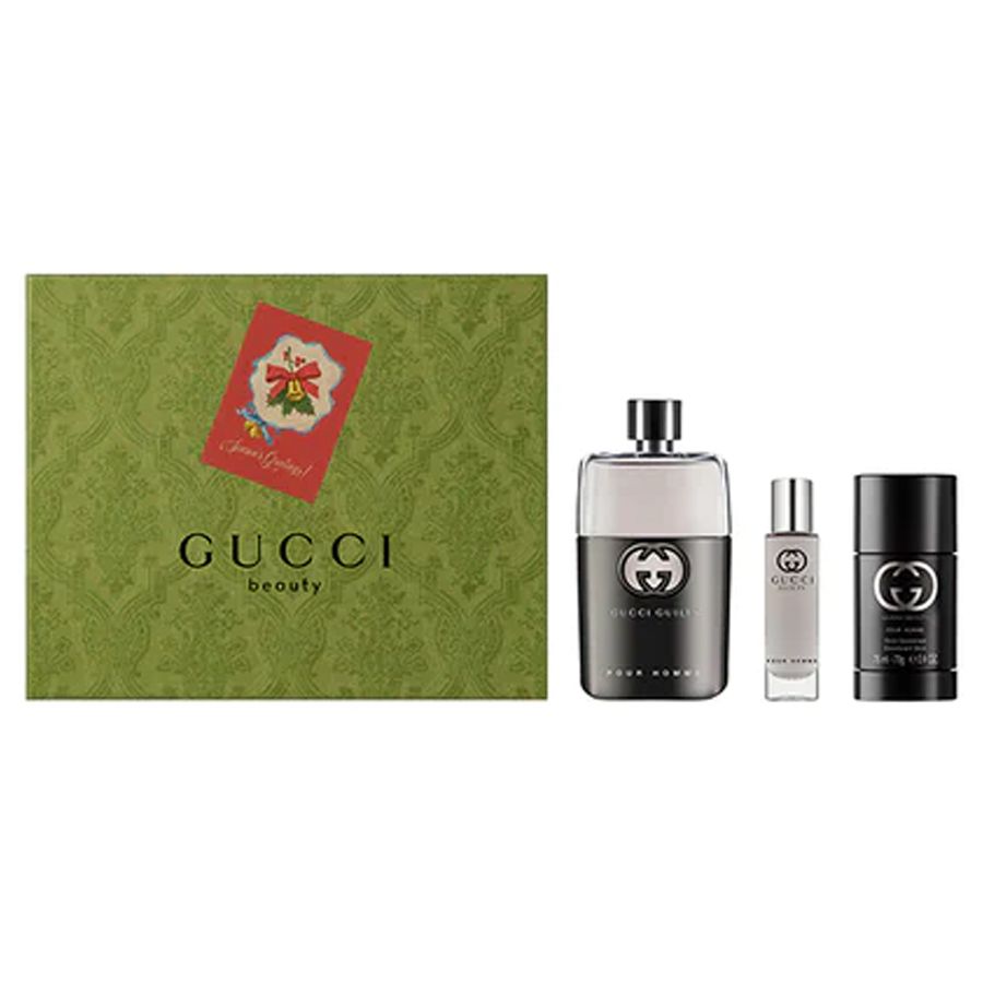 SET NƯỚC HOA NAM EAU DE TOILETTE GUCCI GUILTY POUR HOMME EDT 90ML/15ML/70G