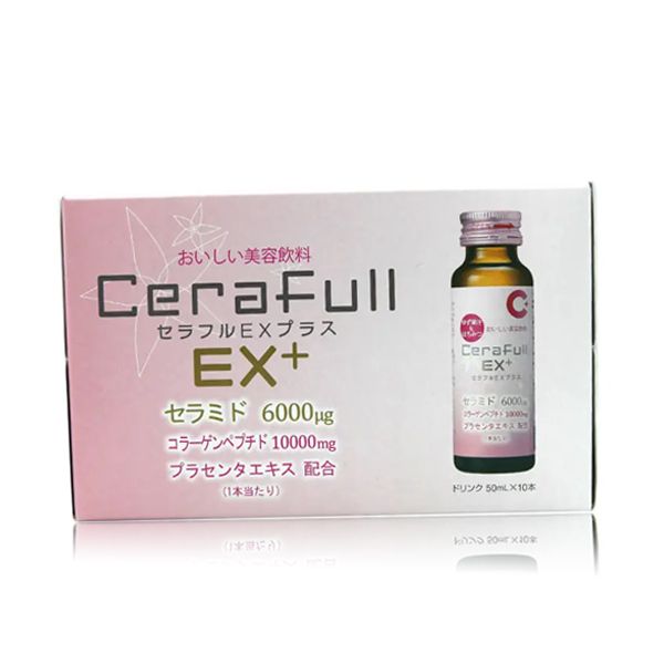 NƯỚC UỐNG KHÔNG CỒN CERAFULL COLLAGEN EX 50ML X 10