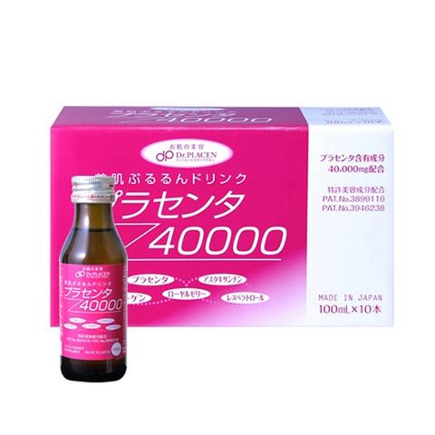 NƯỚC UỐNG ĐẸP DA PLAN TO SEE NHAU THAI CỪU COLLAGEN PLACENTA 40000 PREMIUM 100MLX10