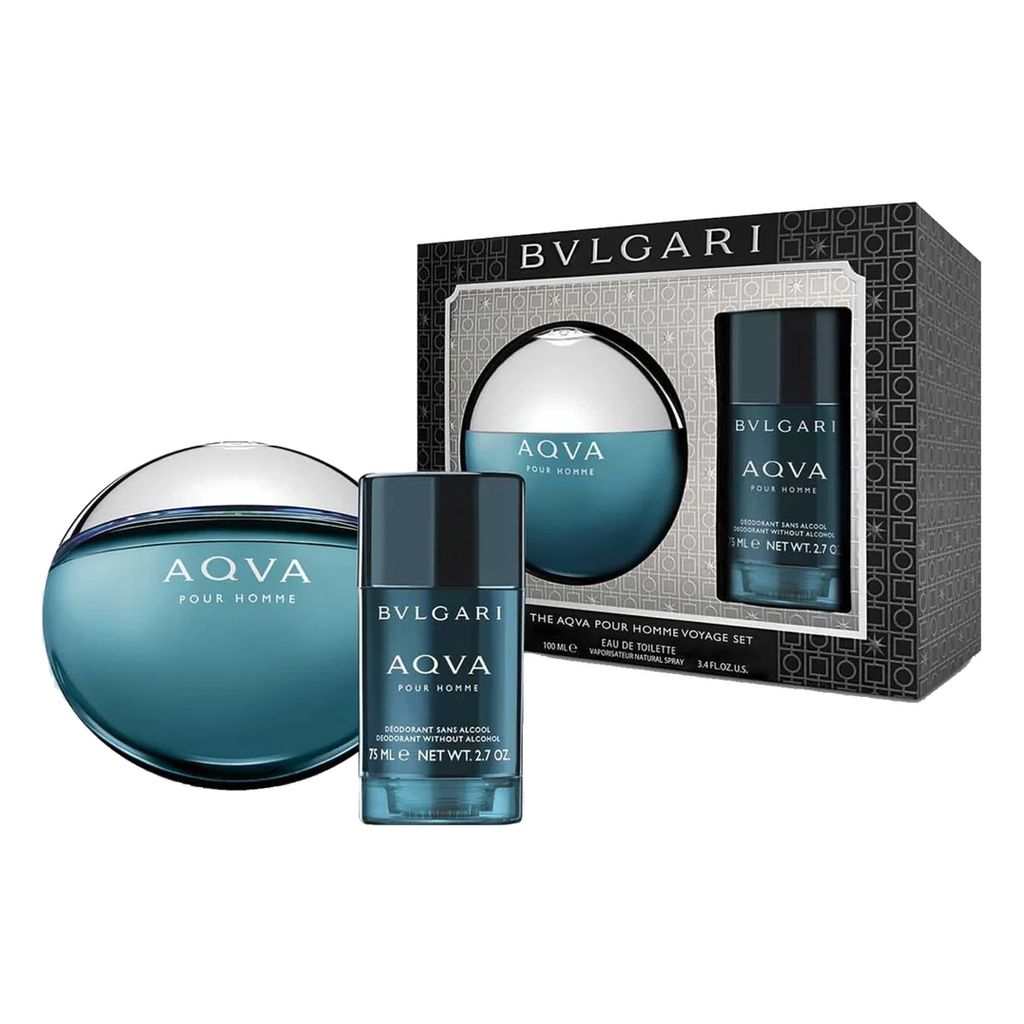 SET NƯỚC HOA NAM EAU DE TOILETTE BVLGARI POUR HOMME EDT 100ML/LĂN KHỬ MÙI 75ML