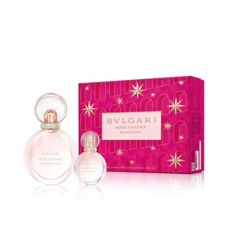 SET NƯỚC HOA NỮ EAU DE PARFUM BVLGARI ROSE GOLDEAR BLOSSOM DELIGHT EDP 75ML/15ML