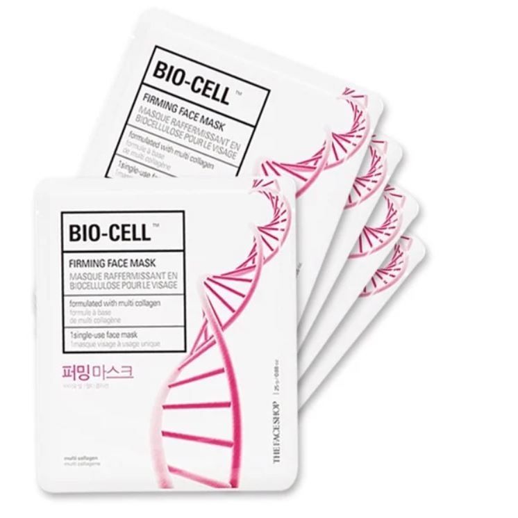 COMBO 5 MẶT NẠ THE FACE SHOP BIO-CELL FIRMING FACE MASK