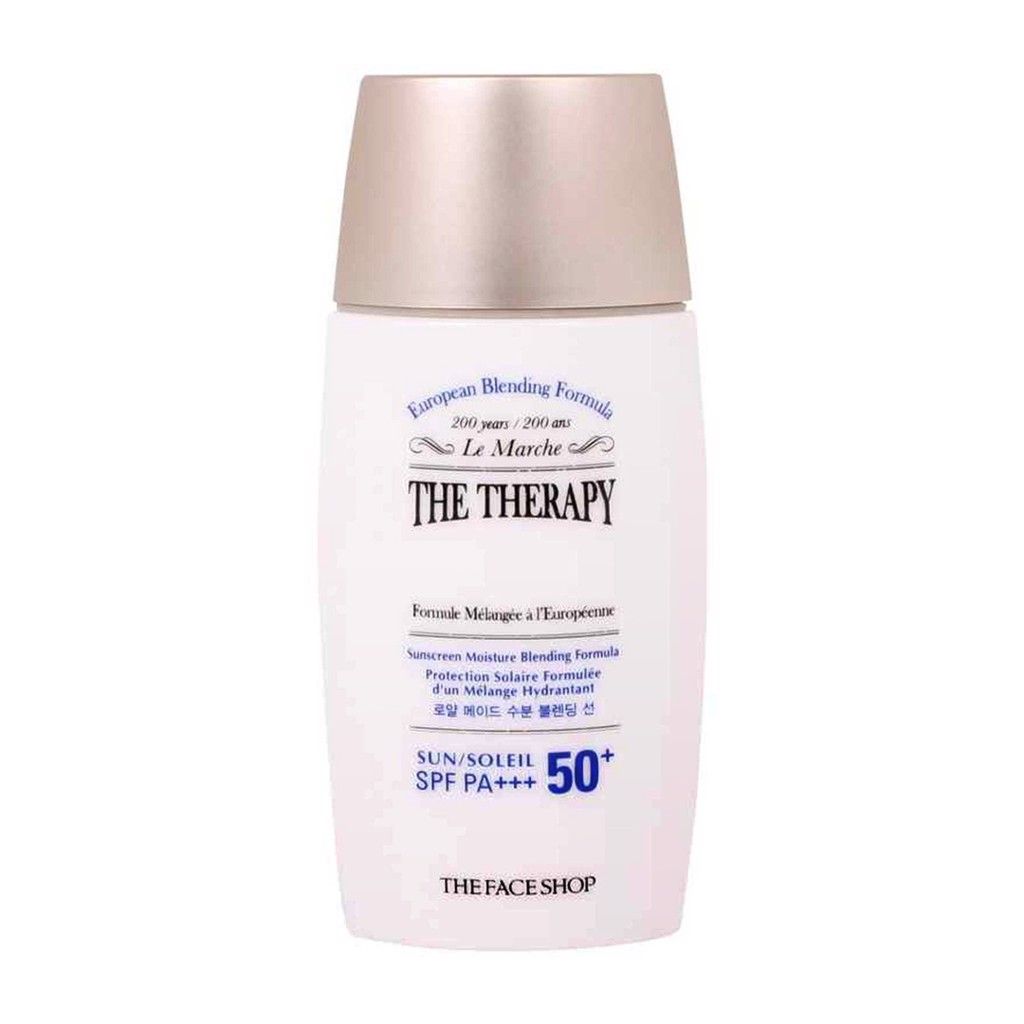 KEM CHỐNG NẮNG THE FACE SHOP CHỐNG LÃO HÓA THE THERATY SUNSCREEN MOISTURE BLENDING FORMULA SPF50 PA+++ 55ML