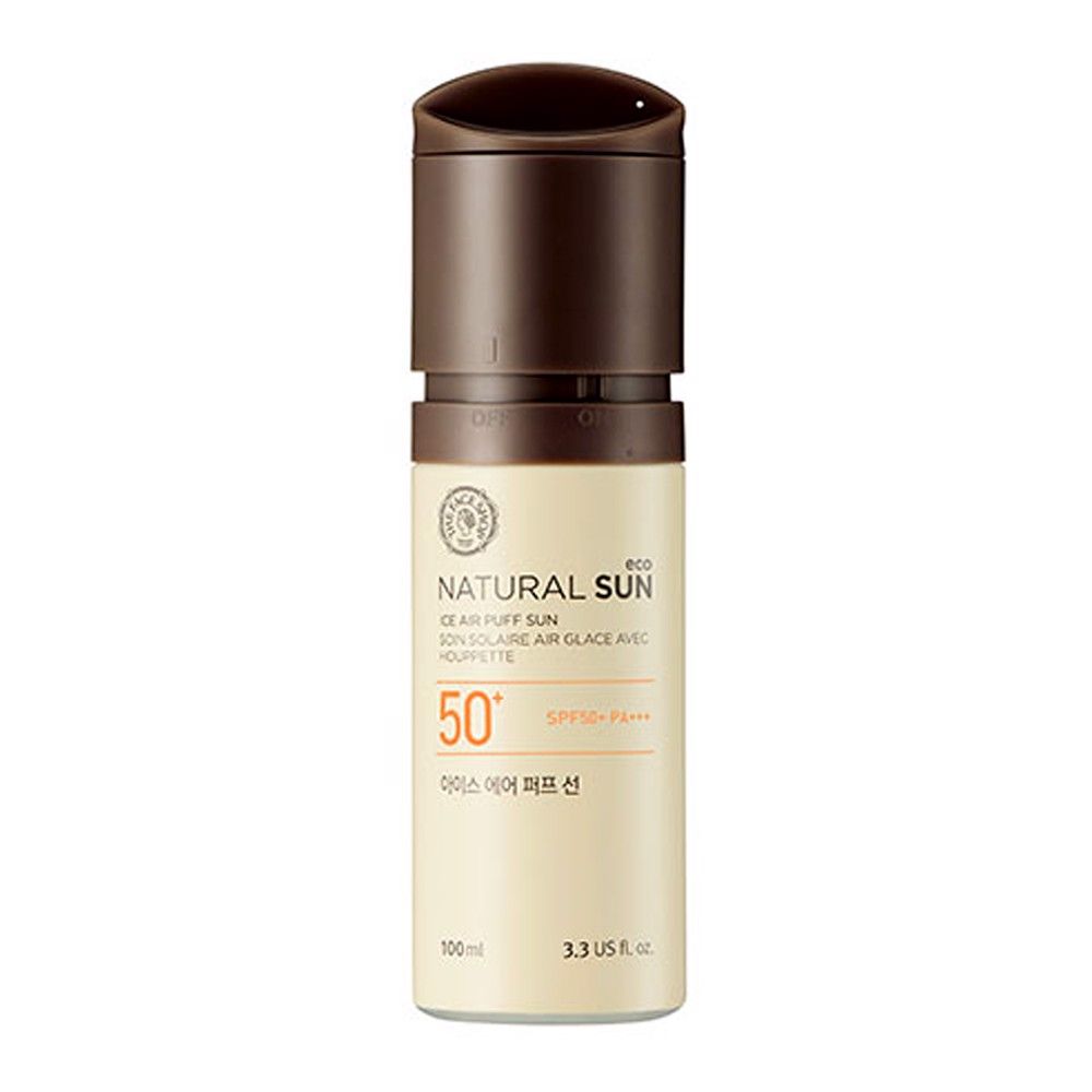 KEM CHỐNG NẮNG THE FACE SHOP NATURAL SUN ECO ICE AIR PUFF SUN SPF50+ PA+++ 100ML