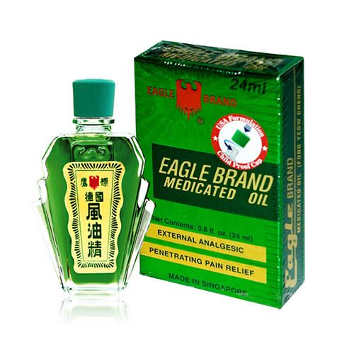DẦU GIÓ XANH EAGLE BRAND MEDICATED OIL 24ML