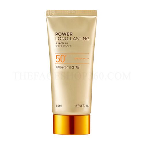 KEM CHỐNG NẮNG THE FACE SHOP NATURAL SUN ECO POWER LONG LASTING SPF50+ PA+++ 80ML
