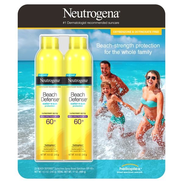 SET CHỐNG NẮNG NEUTROGENA BEACH DEFENSE WATER + SUN PROTECTION SPF 60+