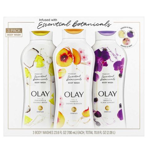 SET SỮA TẮM OLAY INFUSED WITH ESSENTIA BOTANICALS B3 COMPLEX 700ML X 3