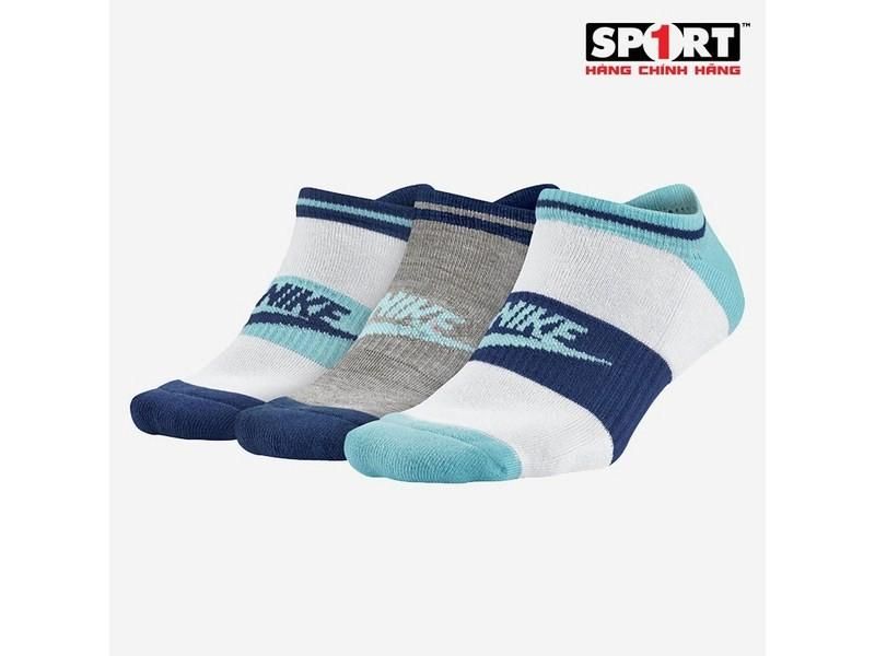 Vớ thể thao Nike EQ Women's Nike Sportswear No Show Sock SX5446-903 (3 Pair)