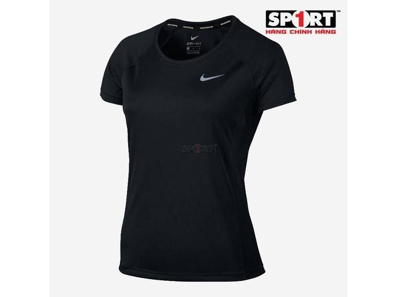 Áo thun thể thao nữ Nike APP AS W NK DRY MILER TOP CREW 831531-010 (Đen)