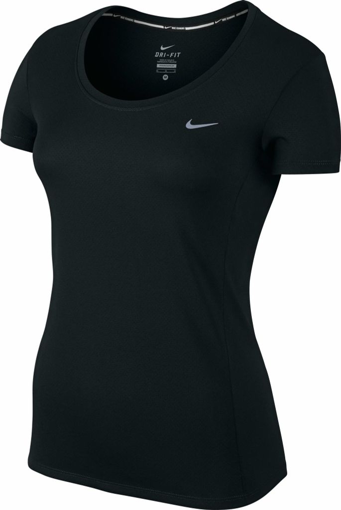 Áo thun thể thao nữ Nike T-shirt AS DRI-FIT CONTOUR SHORT SLE 644695-010 (Đen)