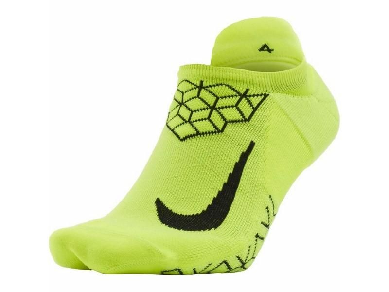 Vớ thể thao Nike EQ Nike Elite Cushion No-Show Tab Running Socks SX5462-702 (Xanh lá)
