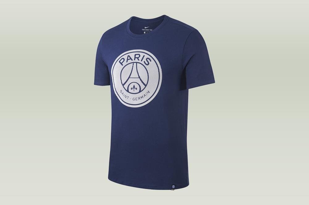 Áo thun thể thao nam Nike APP PSG M NK TEE CREST 857359-410 ( Xanh dương )
