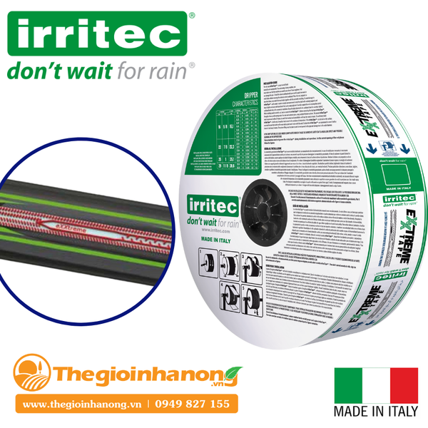 Dây nhỏ giọt Exxtreme Irritec 16mm khoảng cách 10cm (Italy)