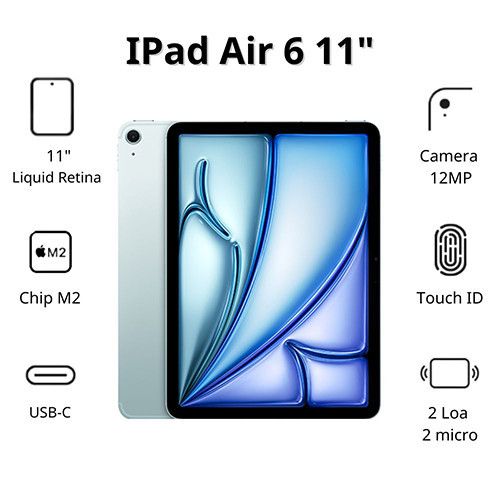 iPad Air 6 M2 11inch Wifi 256GB Blue – appleworld
