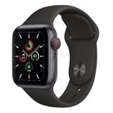 Apple Watch SE GPS + Cellular 40mm MYEK2VN/A Space Gray Aluminium Case with Black Sport Band