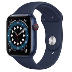 Apple Watch Series 6 GPS + Cellular 44mm M09A3VN/A Blue Aluminium Case with Deep Navy Sport Band