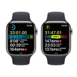 Apple Watch Series 8 GPS + Cellular 45mm viền nhôm dây cao su Midnight VN/A