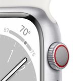 Apple Watch Series 8 GPS + Cellular 41mm viền nhôm dây cao su Silver VN/A