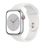 Apple Watch Series 8 GPS + Cellular 45mm viền nhôm dây cao su Silver VN/A