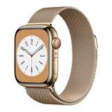 Apple Watch Series 8 GPS + Cellular 41mm viền Thép dây thép Gold VN/A