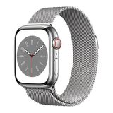 Apple Watch Series 8 GPS + Cellular 45mm viền Thép dây thép Sliver VN/A