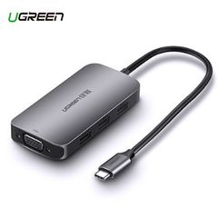 Cáp chuyển USB Type C ra VGA+USB 3.0*3 + PD UGREEN 50210