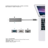 LE TOUCH USB 3.0 TYPE-C HDMI HUB WITH POWER DELIVERY