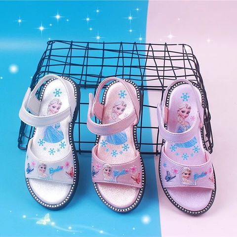 Dép sandals học sinh bé gái công chúa Elsa TTXD108