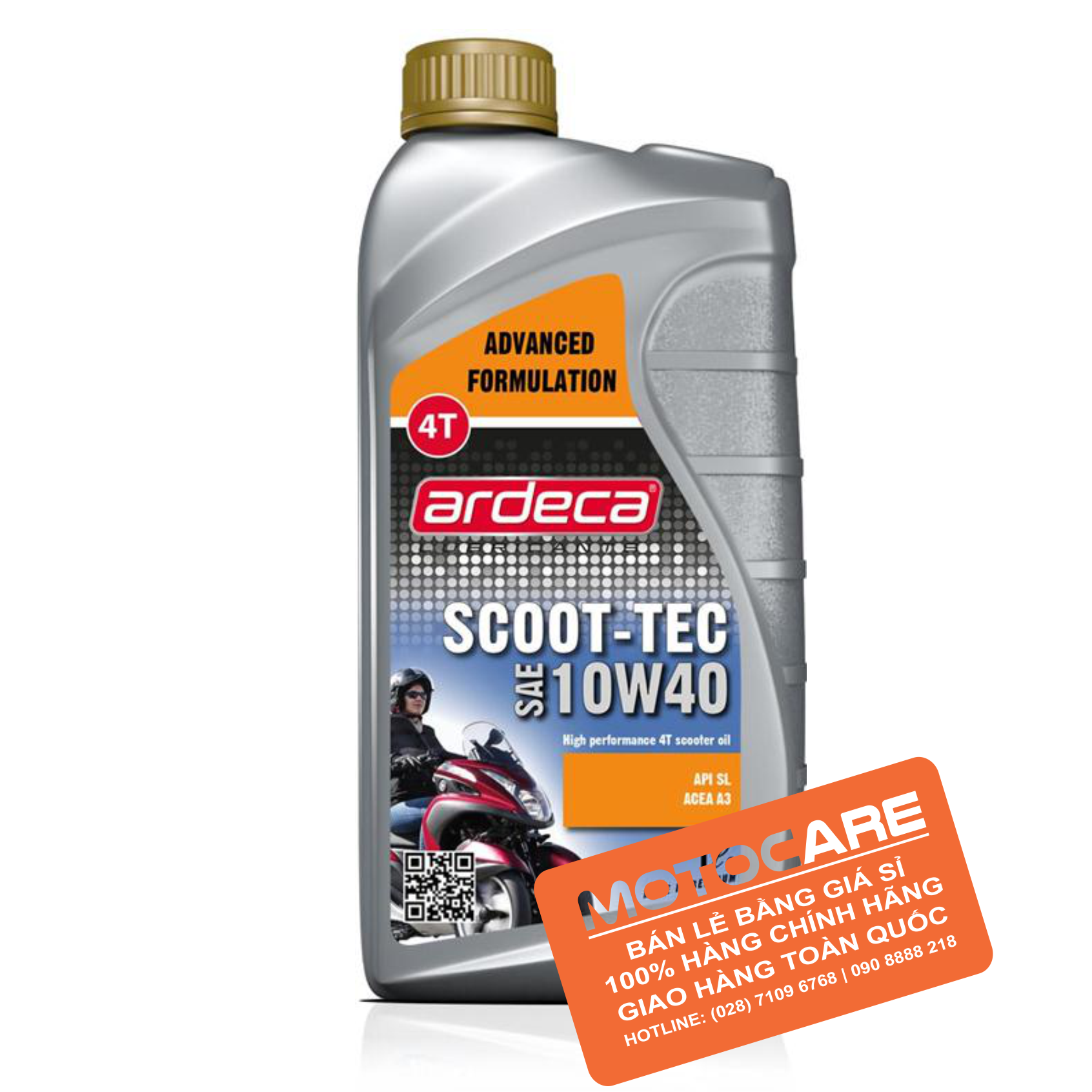 Nhớt Ardeca SCOOT-TEC 10W40 1L
