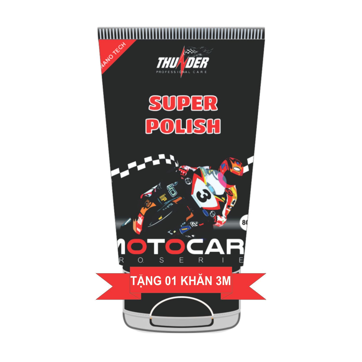 Thunder Super Polish (Nano Tech) tặng khăn lau 3M
