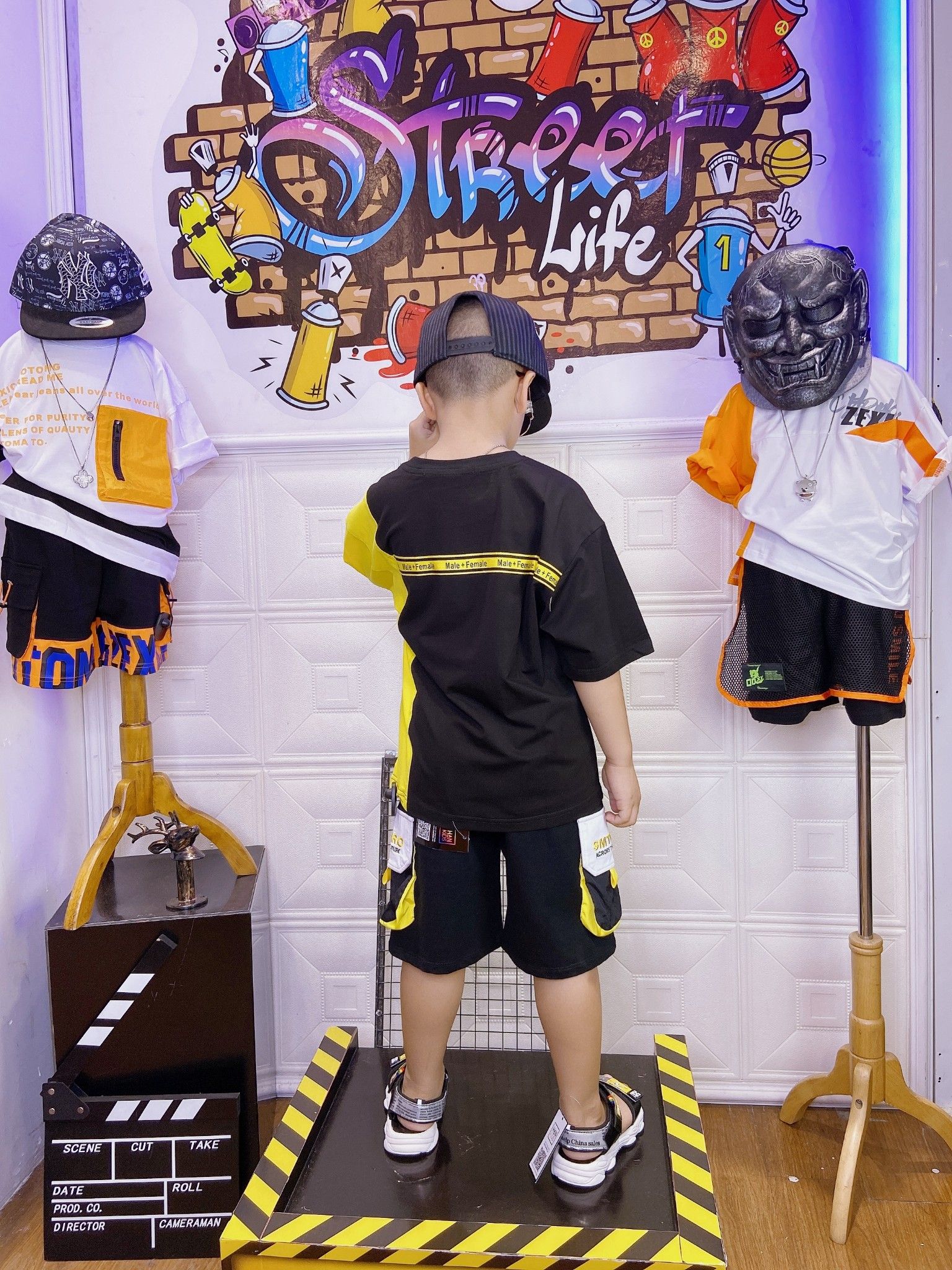 Áo bé trai in mặt cười